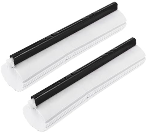 MOBUTOFU Head to Mop Heads Pva 2pcs Roller Sponge Replacement Refills Pads Replacement Easy Change for and Wooden Floors Marble
