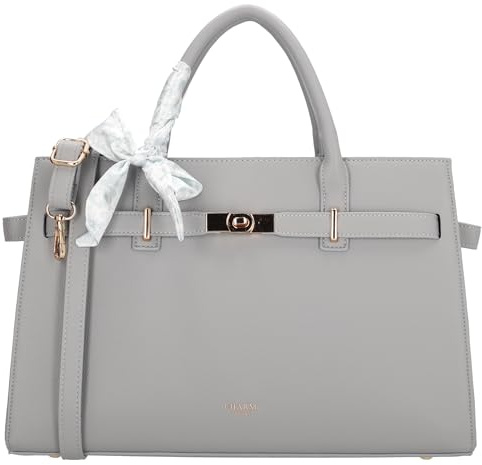 Charm London The Hamptons Shopper - Stilvolle Damen Handtasche - Hellblau