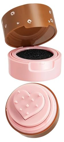Face Dot Makeup Stamp, 5ml Heart Shape Sweat-Resistant Marker Pen, Cheek Stain Applicator for Oily Dry Sensitive Skin Women Lady Party Dating Stage Performance