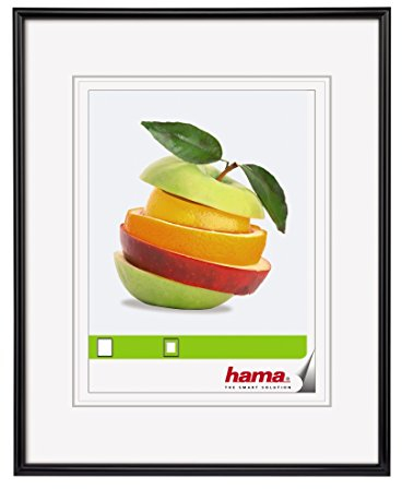 Hama Cadre photo en plastique Sevilla (taille du Cadre de 50 x 60 cm avec bordure de 13 mm x 20 mm, pour une photo de 30 x 40 cm) Noir