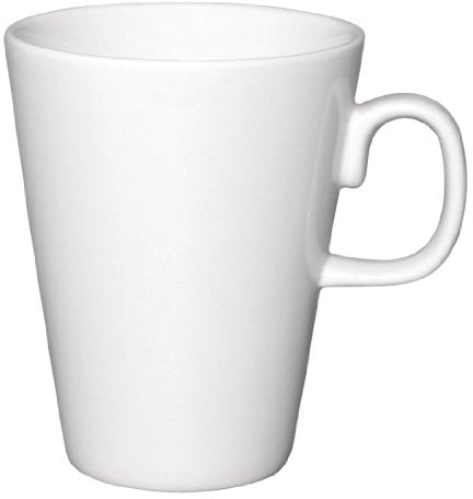 Olympia White Ware Latte Mugs 310Ml 11Oz 110mm Porcelain Coffee Tea Cup 12pc