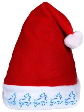 Alsino Weihnachtsmütze Bommel Rentier Nikolausmütze (wm-61) blinkend - für Jugendliche & Erwachsene