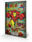 Marvel Comics Iron Man 'Retro' Holz- Wand Kunst,40 x 59 cm