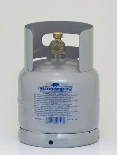 EUROCAMPING Bouteilles de propane vides CE-TPED, Couleurs assorties, 1 pièce