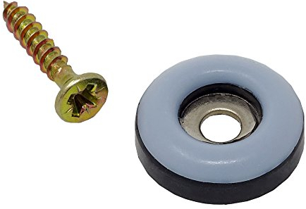 SBS Teflongleiter | ø 22mm | 16 Stück | Möbelgleiter zum Schrauben | incl. Schraube Teflon