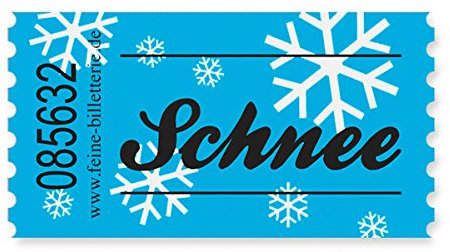 corpus delicti :: Schnee – 100 Stück Wertmarken fürs Leben von der Rolle – EIN Bon für alle Fälle