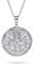 Vintage Stil Filigrane Blume Runde Kreis Aromatherapie Ätherisches Öl Parfüm Diffusor Keepsake Foto Herzform Medaillon Anhänger Halskette Für Frauen Teens .925 Sterling Silber