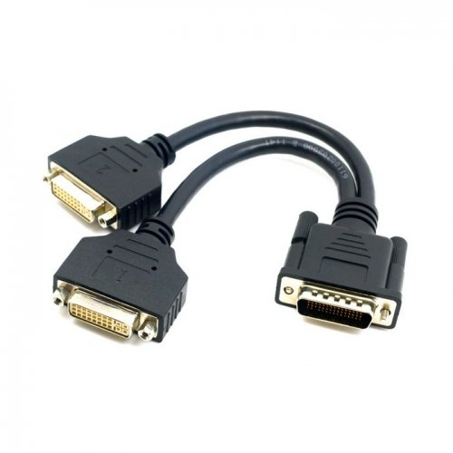 Cablecc DMS-59pin Macho a Doble Cable de extensión Divisor Hembra DVI para Tarjeta gráfica de PC