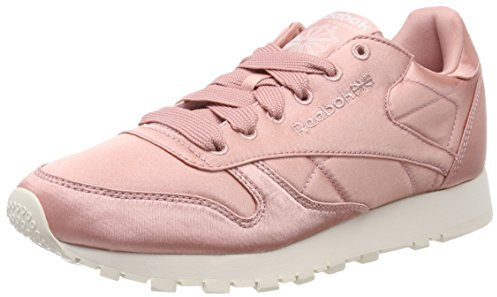 Reebok Femme Classic Leather Satin Sneakers Basses, Rose (Pink Pink), 38 EU