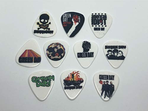Green Day Gitarrenplektren-Set (10 Plektren/10 verschiedene Designs)