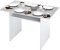 Bricozone Bilbao Console Extensible à Livre 35 à 70 cm, Gain de Place, Design élégant et Moderne, Table pour Maison et Bureau, Blanc