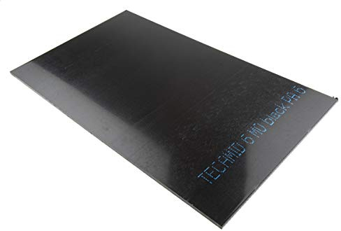 RS PRO Polyamid Kunststoffplatte, Schwarz, 6 mm x 300mm x 500 mm / 1.14 g/cm³ bis 100 °C, Packung a 1 Stück