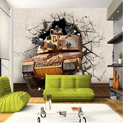 Benutzerdefinierte Fototapete Militär Panzer 3D Wohnzimmer Schlafzimmer TV TV Tapeten Wohnkultur Tapete Für Wände 150cm × 105cm