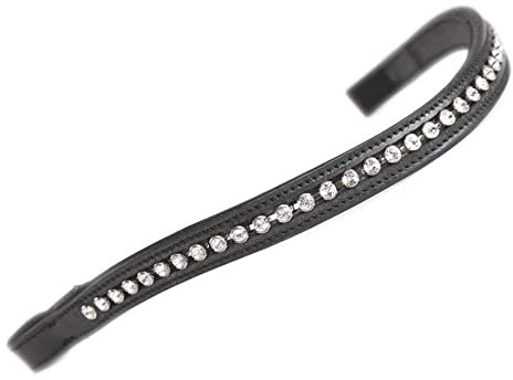 Shires Aviemore Stirnband mit Strasssteinen, Schwarz / Transparent