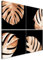murando - Wandbilder Set Blätter 40x40 cm 4 Teilig je 20x20 Vlies Leinwandbild Kunstdruck modern Wandbilder XXL Wanddekoration Design Wand Bild mehrteilig Natur Pflanzenmotiv Monstera