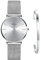 Kubagom Damen Uhren Analog Quarz Edelstahl Wasserdicht Mesh Ultradünne Set mit Armreif