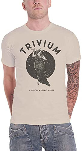 Trivium T Shirt Moon Goddess Band Logo Nue offiziell Herren Natural