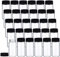 WUWEOT 60 Pcs 20ml Clear Glass Sample Vials with Screw Cap, Liquid Sampling Glass Bottles Screwcap Sample Vials