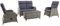 elGiga | MWH Verando Lounge-Set - 4-teiliges Gartenmöbel-Set