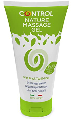 Control Nature Massage Gel a Base d'Acqua Idratante con 99.4% di Ingredienti Naturali, 100% Made in Italy - 100 ml