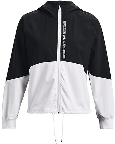 Under Armour Women's Woven FZ Jacket, Veste coupe-vent avec technologie UA Storm, Veste de course pour femmes, respirante et légère