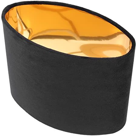 OSALADI 1stk Lampenschirm Kronleuchter Lampenabdeckung Kleine Lampenabdeckungen Ovaler Trommelschirm Simple Style Lamp Cover Samt Hängeleuchtenschirm Stoff Einfach Schreibtischlampe E14