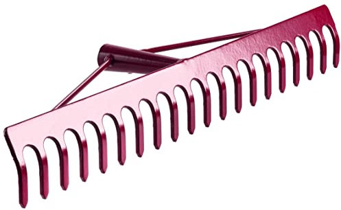 Garden Rake, Steel Hardened Heavy-Duty Rake Head for Hay, Leaves, Lawn, and Pebbles Removing, Ideal Gardening Tool (14 Tines - 37 cm / 14.5 in)
