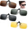 Polarisierte Brille Clip, Polarisationsbrille Clip, Polarisierte Sonnenbrille Clip für BrillenträgerSonnenbrille Aufsatz Clip on Sonnenbrille 4 Pack, Flip up Polarisiert Sonnenbrille für verschreibung