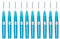 Seasaww 10 Stück weiche Interdentalbürsten Zahnreiniger Zahnstocher Bürsten Set