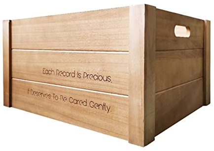 GLigeT CD Halter Vinyl-Schallplatten-Aufbewahrungsregal, LP-Retro-Aufbewahrungsbox, alte Schallplatten-Disc-Schrank-Aufbewahrung, Vinyl-Aufbewahrungsbox DVD Halter