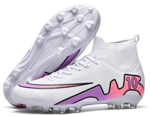 High Top Outdoor Football ShoesMens Football Boots Astro Turf Trainers Spikes Soccer Cleats Professional Unisex