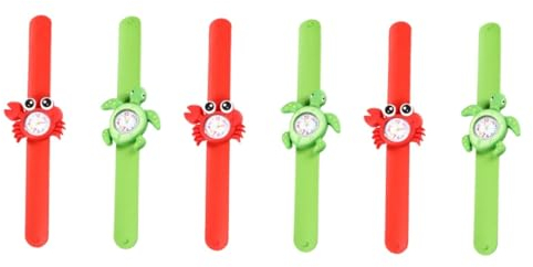 Holibanna 6stücke Kinderuhr Mit Meerestier- Kreative Armbanduhr Für Jungen Und Mädchen Robuste Digitaluhr Mit Krabbe Und Meeresschildkröte Für Partys Und