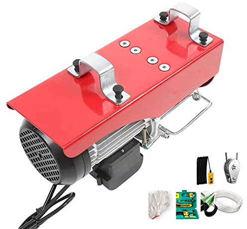 KKMNDE 1500/1800/2000W Elektrische Hebewinde Fernbedienung Kabel Hebe Kran 300-1000kg Hebe Werkzeuge Elektrische Gabelstapler Trolley Stahl Hoist