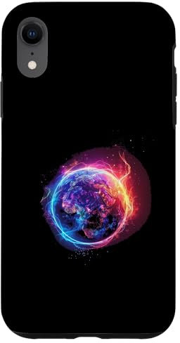 Hülle für iPhone XR Neon Erde