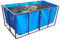Pealihuy Estanque de Piscina para Acuario Revestimientos Grandes y Flexibles para estanques de Peces de Lona de PVC, Piscina con Bolsa de plástico de 550 g/m² con Anillos de fijación, Tanque de reten
