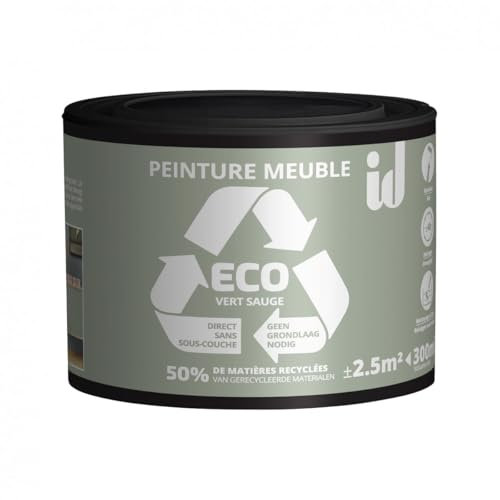 Peinture ECO pour boiseries et meubles - vert sauge 300ml - ID PARIS