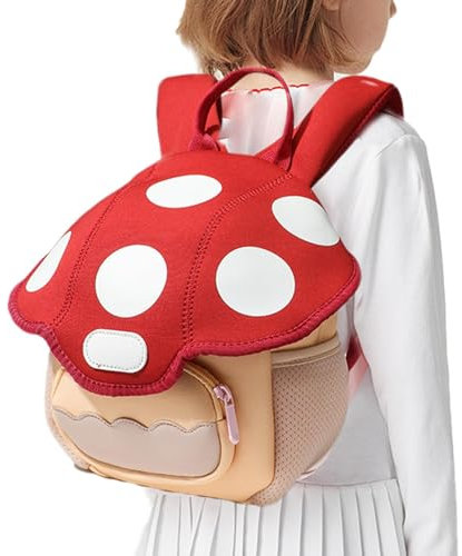 Ruhnjyg -Pilz-Rucksack, große Kapazität, Snack Rucksack, Kindergarten-Kinderrucksack für Mädchen