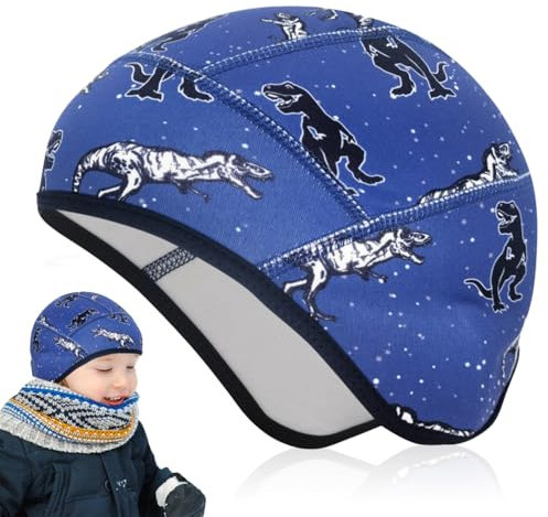 Udbrud Berretto da Ciclismo Inverno Bambini, Berretto da Ciclismo sotto Il Casco Inverno Berretto Caldo Antivento Sport Berretto Casco Intimo Berretto per Tutti Gli Sport Invernali all'aperto