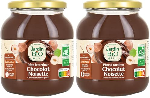 Jardin BiO étic - Pâte à tartiner Chocolat Noisette 750 g (Lot de 2)