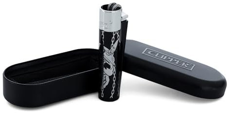 Clipper Metall Feuerzeuge Deadly Chains (Clipper Metall Deadly Chains V3 Silber)