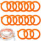15 Pcs for Kilner Jar Seals, Plenty of Orange for Kilner Jar Lids, Waterproof for Kilner Jar Seals Replacement, for Kilner Jar Seal Gaskets for Replacement Glass Clip Top Jars, Jam Jars