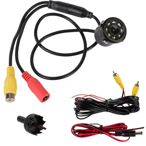 Auto Rückfahrkamera 12V Auto Rückansicht Kamera Einparkhilfe PDC Backup Nachtsicht 8LED 170 ° Weitwinkel Überwachung Zubehör