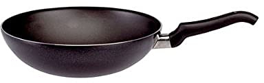 Ballarini Firenze Wok Cucinotta 1 Manico, Alluminio, Nero, 28 cm