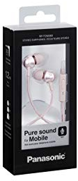 Panasonic RP-TCM360E-P Earbuds Earphones - Rose Gold