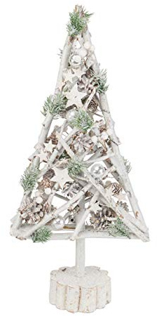 Wunderbar Deko Holz Weihnachtsbaum Christbaum mit Weihnachtsdekoration