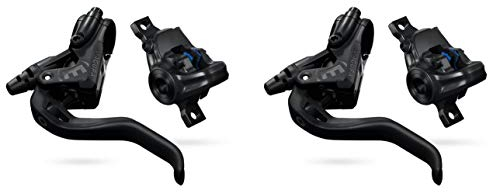 Magura MT Sport, 2-Finger Bremse Set Vorne und Hinten inkl. Carbotecture®-Hebel, Links/rechts verwendbar, 2.200 mm Leitungslänge, Einzelbremse, inkl. Zubehör (2 Stück)