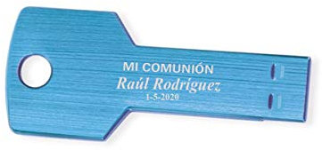 USB pendrive con Forma de Llave Personalizado Grabado con el Texto Que Quieras (10 Unidades)