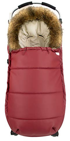 Universal Fußsack für Kinderwagen oder Buggy. Verfügbar in mehreren Modellen und Farben (Nordic Granat)