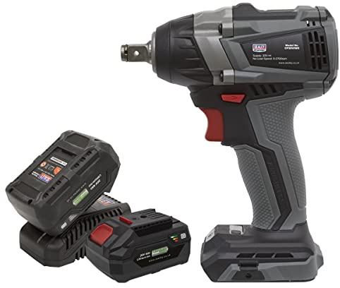 Sealey CP20VIWXKIT 20V 1/2 Sq Drive Brushless Impact Wrench Kit 300Nm - 2 Batteries