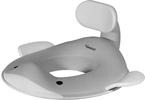 Kindsgut Toiletten-Aufsatz Wal für Kinder, kinderfreundliches Wal-Design, in dezenten und modernen Farben, frei von Schadstoffen und kindgerecht, Dunkelgrau